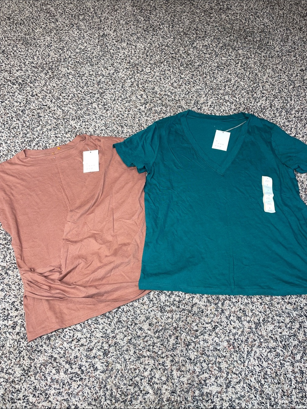 A New Day Woman’s Fall Top Bundle XS/Small Teal/Rust NWT